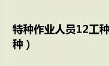 特种作业人员12工种（特种作业包括哪些工种）