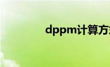 dppm计算方式（DPPM）
