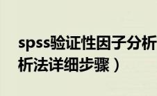 spss验证性因子分析详细步骤（spss因子分析法详细步骤）