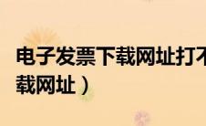 电子发票下载网址打不开怎么办（电子发票下载网址）