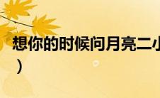 想你的时候问月亮二小姐（想你的时候问月亮）