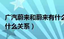 广汽蔚来和蔚来有什么关系（广汽蔚来和蔚来什么关系）