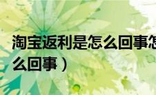 淘宝返利是怎么回事怎么领钱（淘宝返利是怎么回事）
