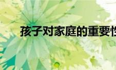 孩子对家庭的重要性（家庭的重要性）