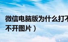 微信电脑版为什么打不开图片（微信电脑版打不开图片）