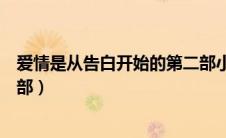 爱情是从告白开始的第二部小说（爱情是从告白开始的第二部）