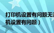 打印机设置有问题无法打印word文档（打印机设置有问题）