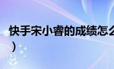 快手宋小睿的成绩怎么样（快手宋小睿的成绩）
