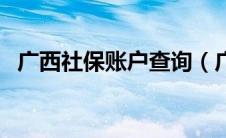 广西社保账户查询（广西区社保个人账户）