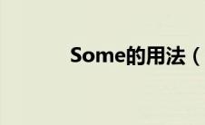 Some的用法（some的用法）