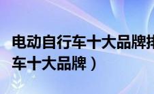 电动自行车十大品牌排行榜前十名（电动自行车十大品牌）