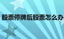 股票停牌后股票怎么办（停牌的股票怎么办）