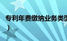 专利年费缴纳业务类型怎么填（专利年费缴纳）