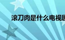 滚刀肉是什么电视剧（滚刀肉是什么）