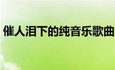 催人泪下的纯音乐歌曲（催人泪下的纯音乐）
