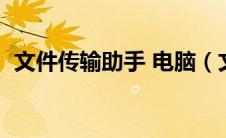 文件传输助手 电脑（文件传输助手电脑版）