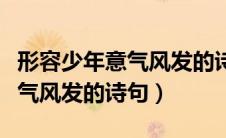 形容少年意气风发的诗句的词语（形容少年意气风发的诗句）