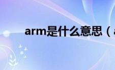 arm是什么意思（area是什么意思）