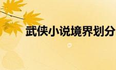 武侠小说境界划分（小说境界划分）