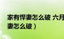 家有悍妻怎么破 六月浩雪TXT下载（家有悍妻怎么破）