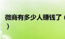 微商有多少人赚钱了（好几个亿微商系统怎样）