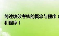 简述绩效考核的概念与程序（简述绩效考评的含义功能步骤和程序）