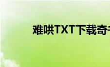 难哄TXT下载奇书网（难哄txt）