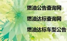 燃油公告查询网|燃油达标查询网|燃油达标车型公告（燃油公告查询）