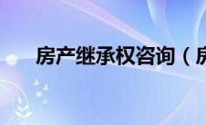 房产继承权咨询（房屋继承法律咨询）
