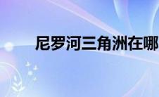 尼罗河三角洲在哪（尼罗河三角洲）