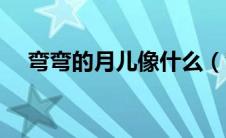 弯弯的月儿像什么（弯弯的月亮像什么）
