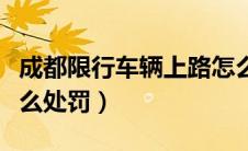 成都限行车辆上路怎么处罚（限行车辆上路怎么处罚）