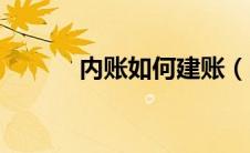 内账如何建账（内账怎么建账）