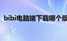 bibi电脑端下载哪个版本（biyong电脑版）