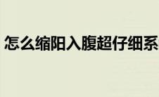 怎么缩阳入腹超仔细系教程（缩阳入腹危害）