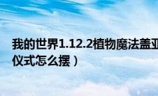 我的世界1.12.2植物魔法盖亚仪式（我的世界植物魔法盖亚仪式怎么摆）