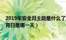 2019年安全月主题是什么了第几个安全日（2019年安全教育日是哪一天）