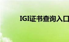 IGI证书查询入口（igi证书查询）