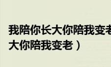 我陪你长大你陪我变老的经典句子（我陪你长大你陪我变老）