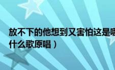 放不下的他想到又害怕这是哪首歌（放不下的他想到又害怕什么歌原唱）
