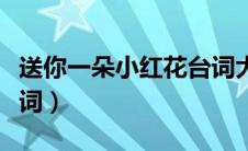 送你一朵小红花台词大全（送你一朵小红花台词）
