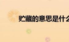 贮藏的意思是什么（蕴藏的意思）
