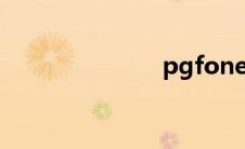 pgfone（pg）