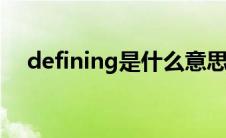 defining是什么意思（defi是什么意思）