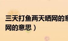 三天打鱼两天晒网的意思是（三天打鱼两天晒网的意思）