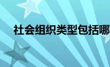 社会组织类型包括哪些（社会组织类型）