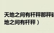 天地之间有杆秤那秤砣是老百姓什么意思（天地之间有杆秤）