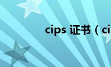 cips 证书（cips证书有用）