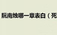 阮南烛哪一章表白（死亡万花筒讲的是什么）