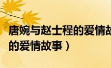 唐婉与赵士程的爱情故事视频（唐婉与赵士程的爱情故事）